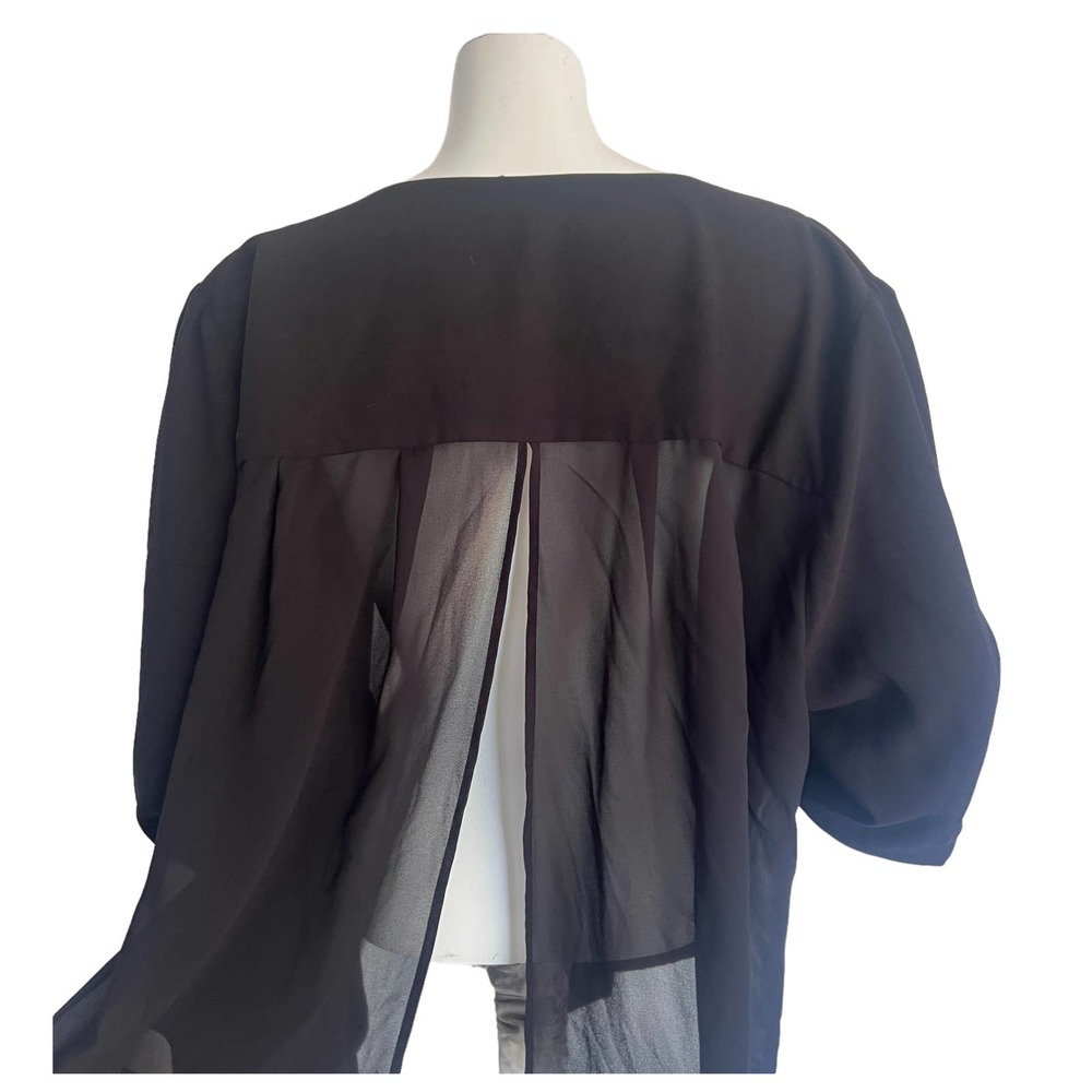 Torrid Open Front Flap Back Blazer Long Sleeve Black Size 3 - Picture 4 of 9
